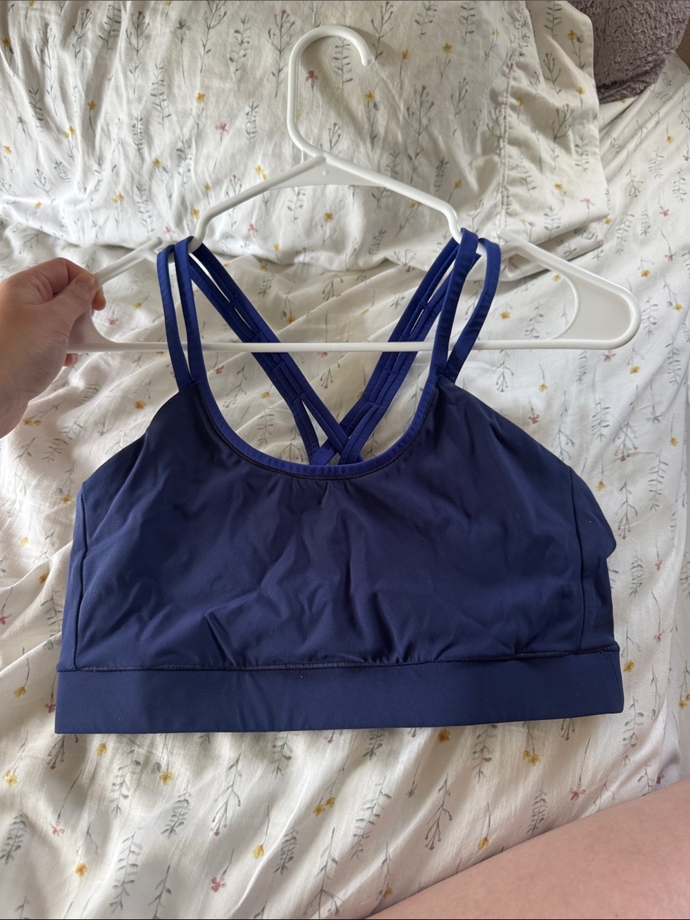 Janji Navy Double-Strap Sports Bra
